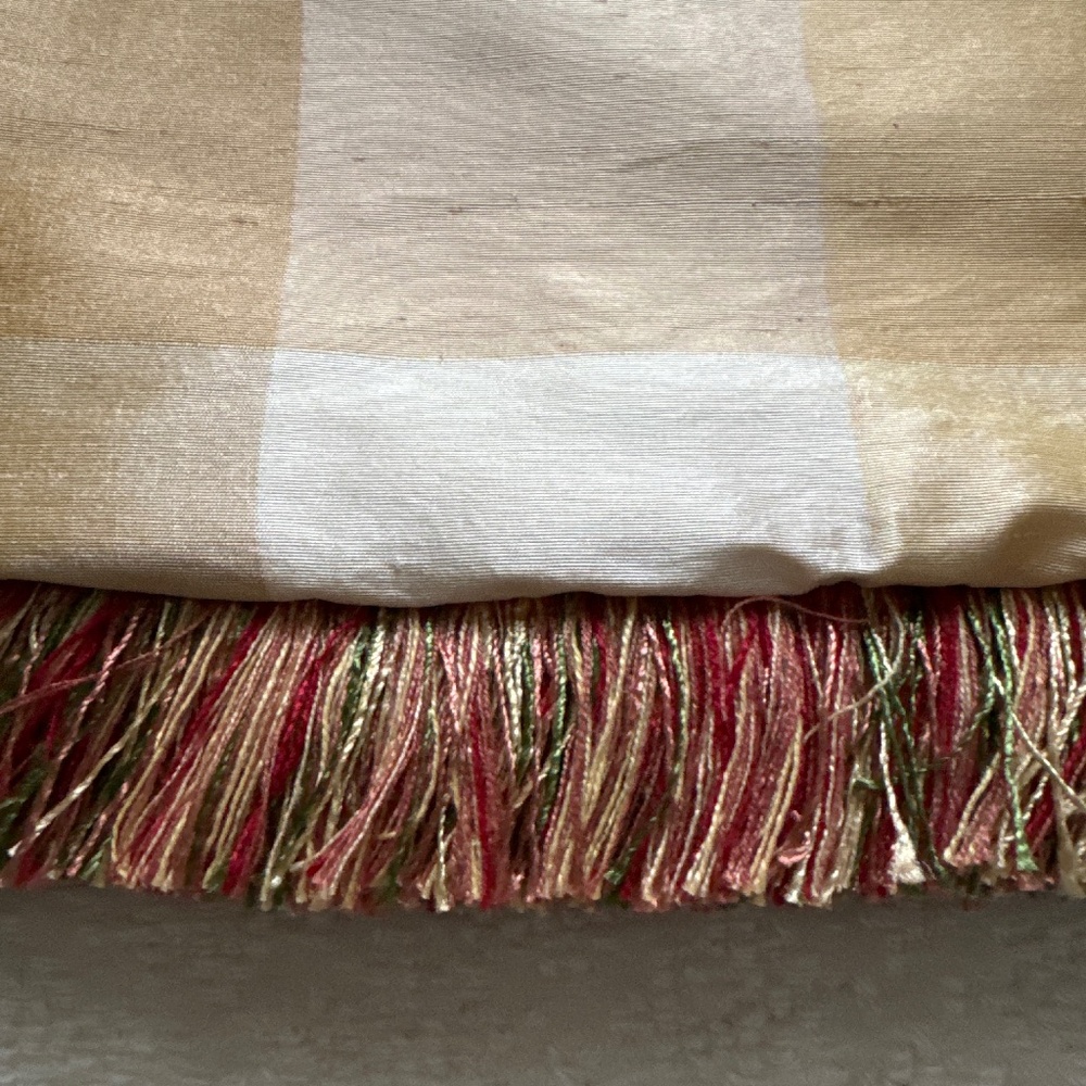 Silk Yellow gold accent pillows